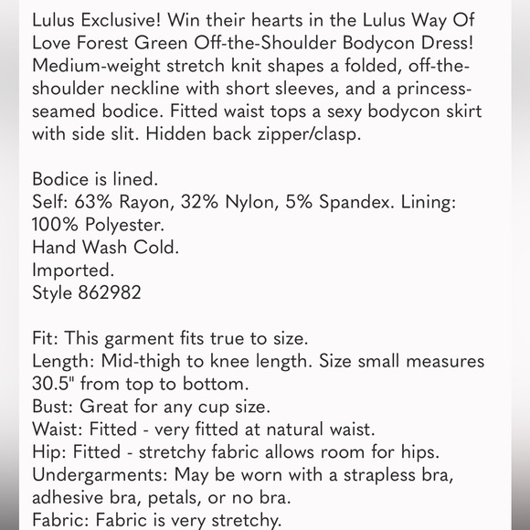 LULU OFF THE SHOULDER DRESS, rarely worn in good condition - Picture 4 of 4